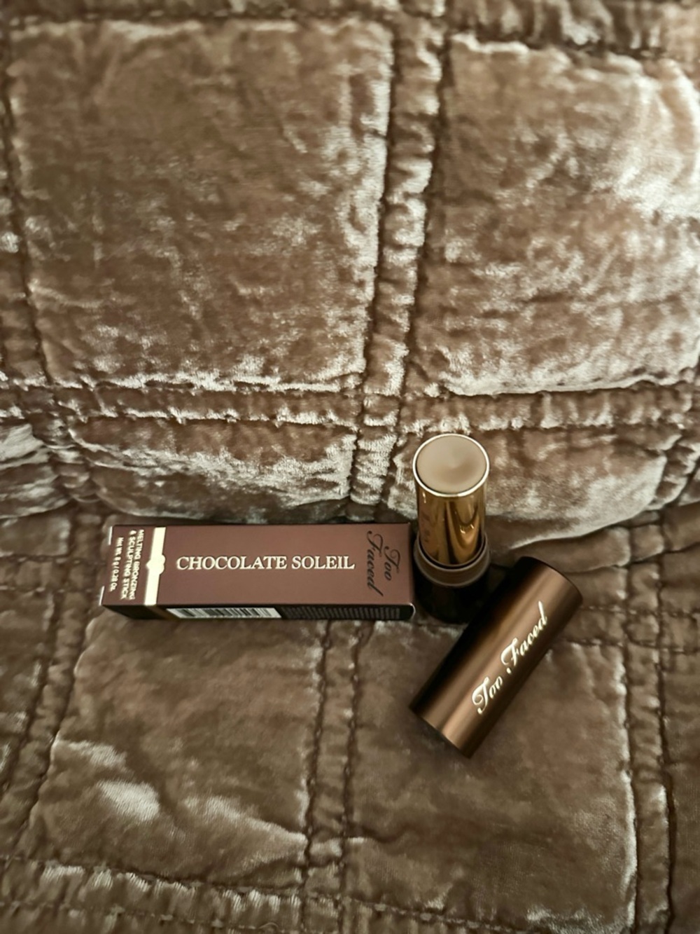 Too Faced Chocolate Soleil Matte Bronzer Stick in Chocolate Mousse NIB